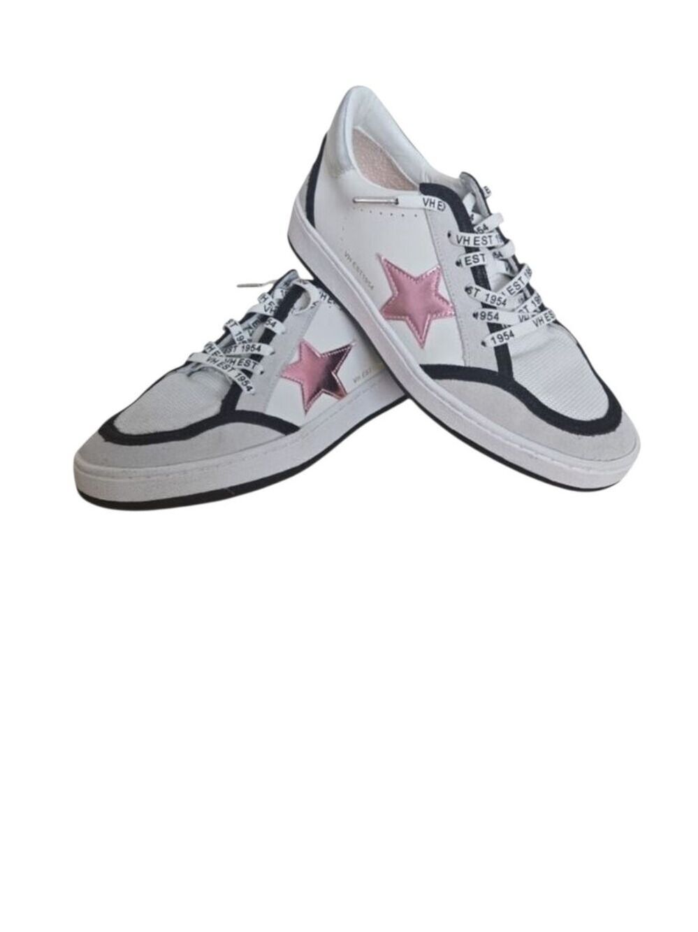 Vintage Havana “Denisse” Sneaker Size 8 Pink Metallic Star Leather